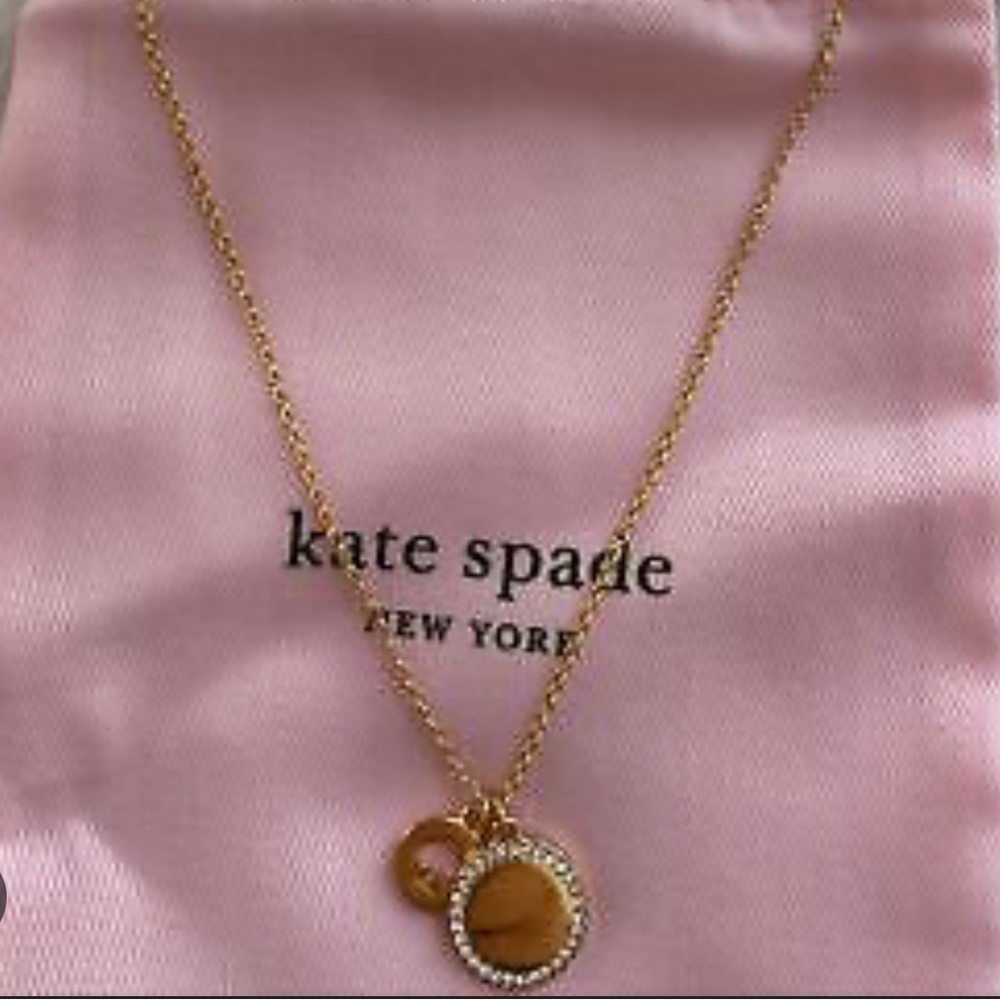 Kate spade gold pendant necklace